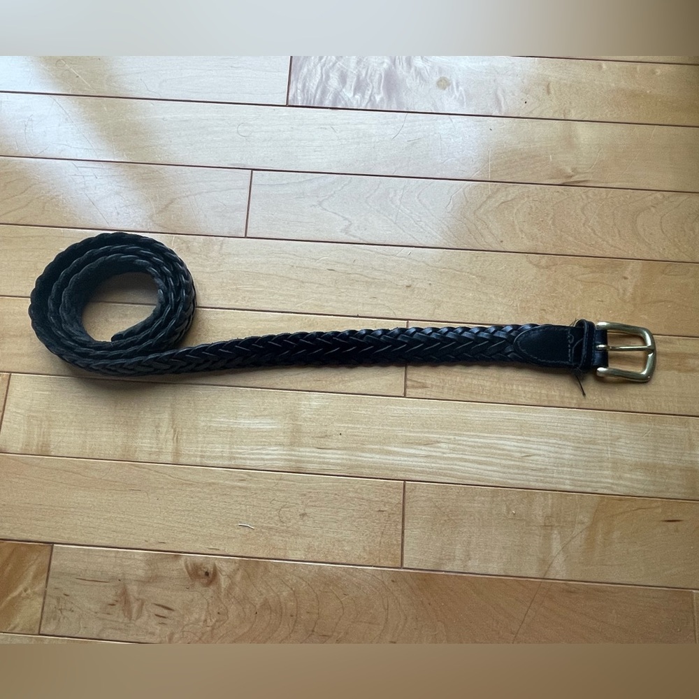 Gap vintage genuine leather braided belt size L